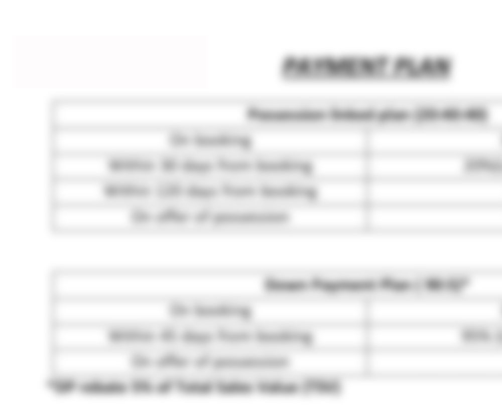 Hiranandani Krisala Nagpur Payment Plan